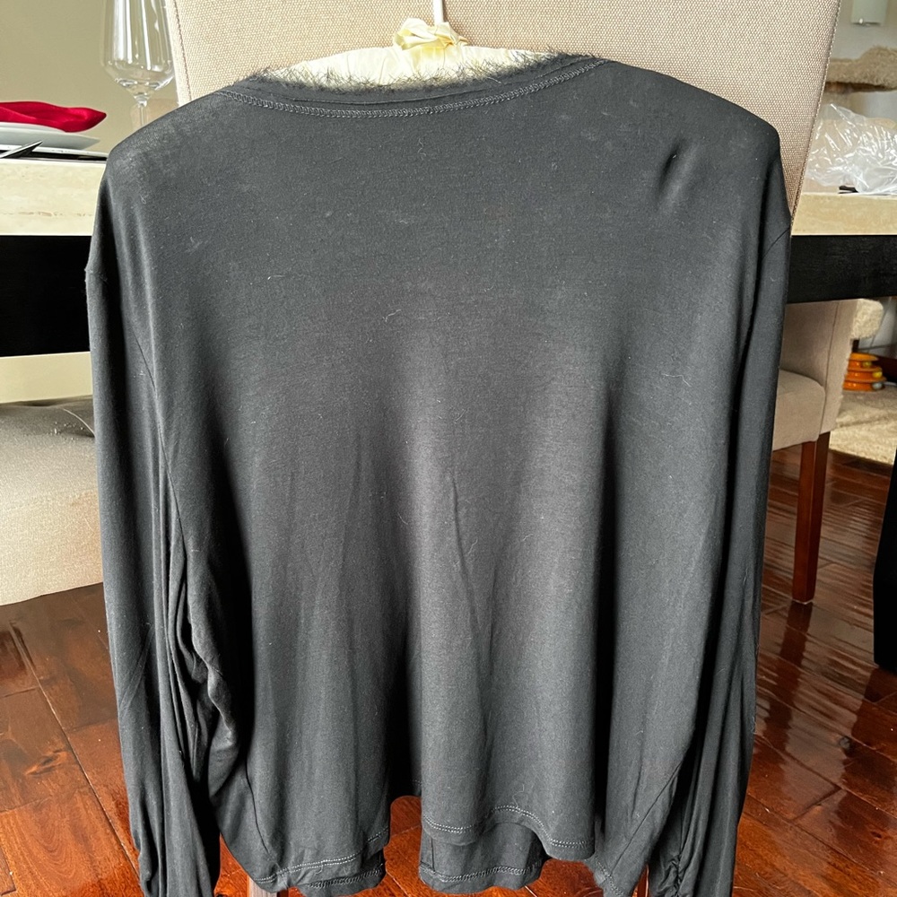 Grace Elements Stretchy Black One Hook Jacket Wit… - image 3